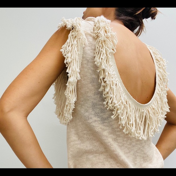 Knit top with fringe - Picture 3 of 5